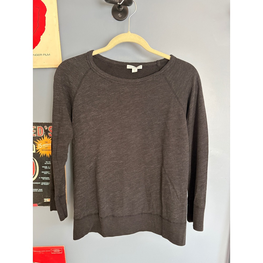 Standard James Perse WXT3168 Gray Raglan Sweatshirt Size 2 (Med) USA Pullover